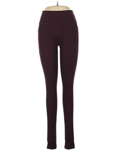 Pre-owned Victoria's Secret Active Pants In Burgundy