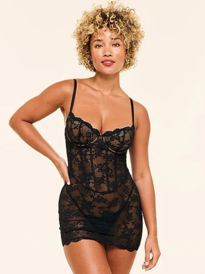 Victoria's Secret Adore Me Brielle Babydoll In Black