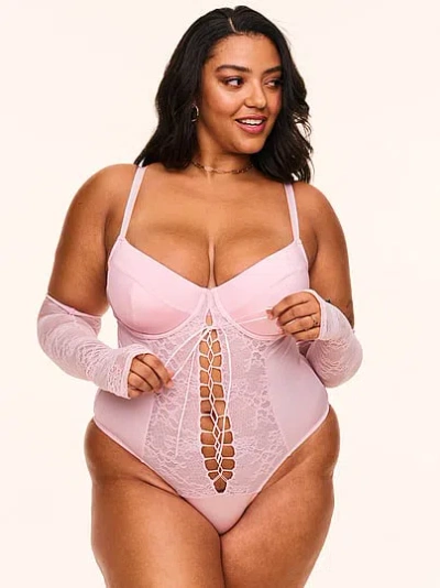 Victoria's Secret Adore Me Callie Bodysuit In Pink