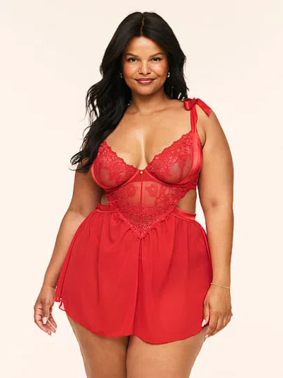 Victoria's Secret Adore Me Fantasia Babydoll In Red