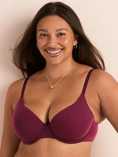 Victoria's Secret Adore Me Janelle Lightly Lined Demi Bra In Red