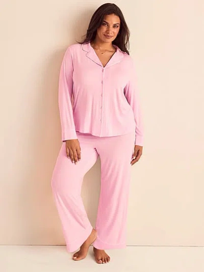 Victoria's Secret Adore Me Matylda Long Sleeve + Pant Sleep Set In Pink