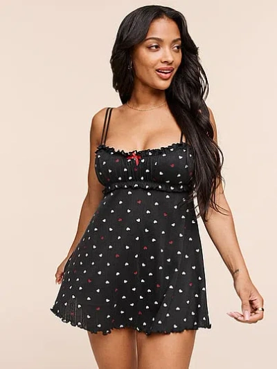 Victoria's Secret Adore Me Ophylia Babydoll In Black