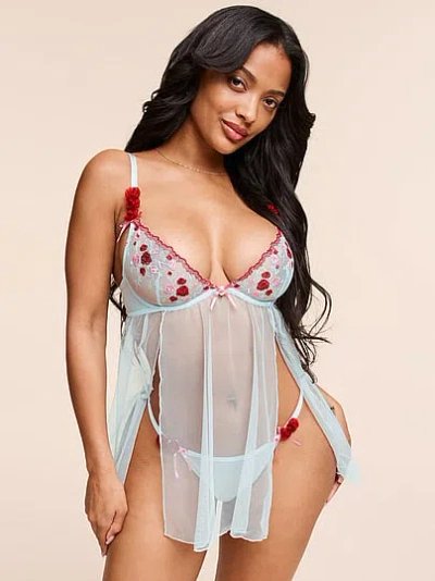 Victoria's Secret Adore Me Rosamund Babydoll In Blue