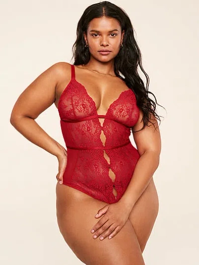 Victoria's Secret Adore Me Rosie Bodysuit In Red