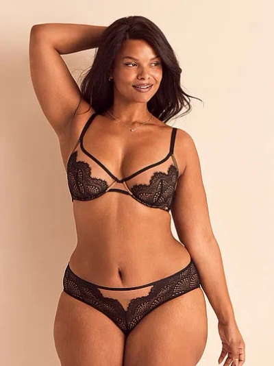 Victoria's Secret Adore Me Sonja Unlined Plunge Bra In Black