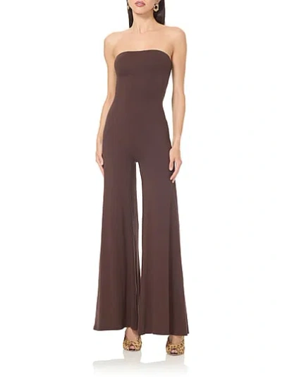 Victoria's Secret Afrm Nicola Strapless Jumpsuit In Brown