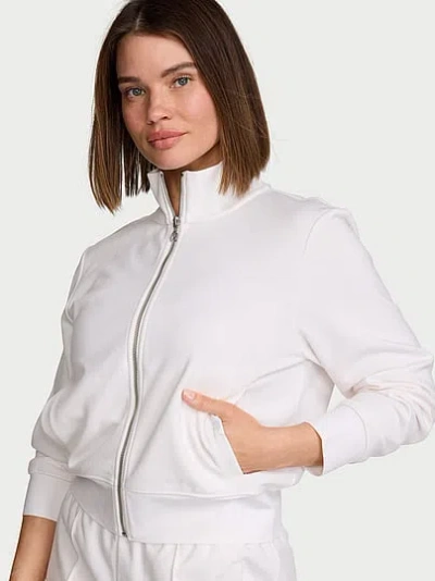 Victoria's Secret Angel Essentials Bridal Pique Knit Track Jacket In Multi