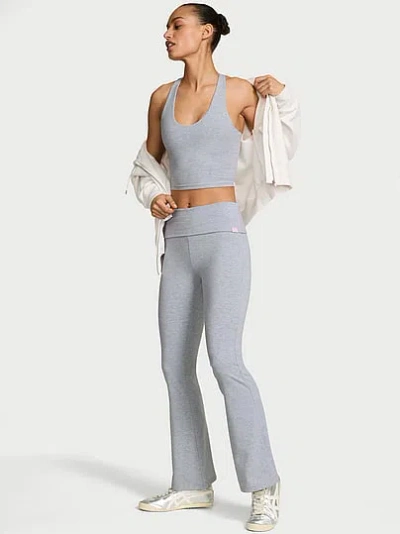 Victoria's Secret Angel Essentials Cotton Foldover Flare Legging In Multi