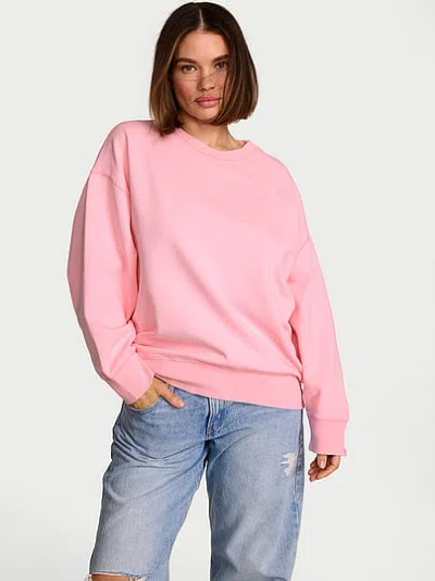 Victoria's Secret Angel Essentials Effortless Fleece Crewneck Sweatshirt In Multi