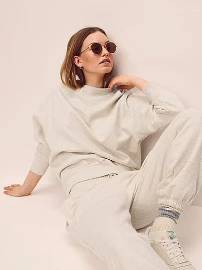 Victoria's Secret Angel Essentials Effortless Fleece Crewneck Sweatshirt In Multi