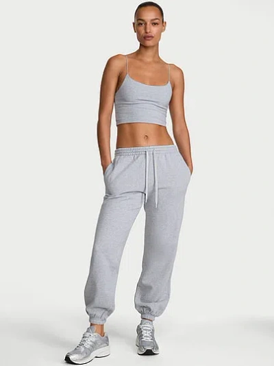 Victoria's Secret Angel Essentials Iconic Fleece Relaxed Jogger Sweatpant In Grey