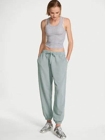 Victoria's Secret Angel Essentials Iconic Fleece Relaxed Jogger Sweatpant In Grey