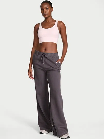 Victoria's Secret Angel Essentials Iconic Fleece Wide-leg Sweatpant In Pink
