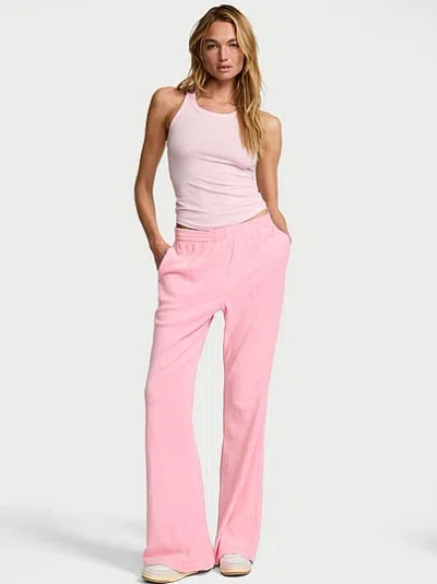 Victoria's Secret Angel Essentials Micro Terry Flare Lounge Pant In Purple