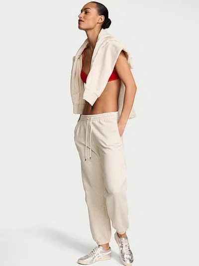 Victoria's Secret Angel Essentials Off-duty Fleece Jogger Sweatpant In Neutral