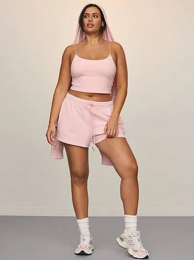 Victoria's Secret Angel Essentials Off-duty Terry Lounge Shorts In Pink