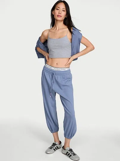 Victoria's Secret Angel Essentials Off-duty Terry Crop Jogger Sweatpants In Multi