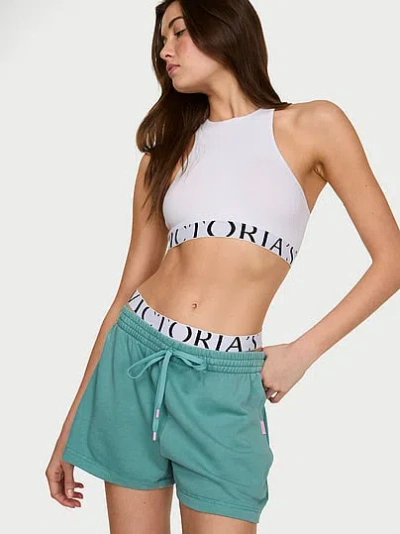 Victoria's Secret Angel Essentials Off-duty Terry Lounge Shorts In Blue