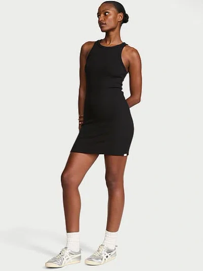 Victoria's Secret Angel Essentials Vs Iconic Rib Tank Dress In Black