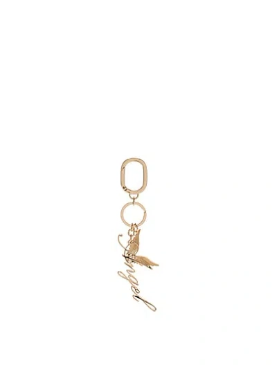 Victoria's Secret Bag Charm Keychain In Gold