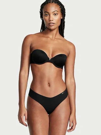 Victoria's Secret Bare Illusions Lightly Lined Smooth Strapless Bra In Black