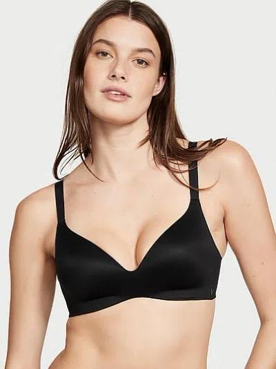 Victoria's Secret Bare Infinity Flex Lightly Lined Wireless Full-coverage Bra In Black