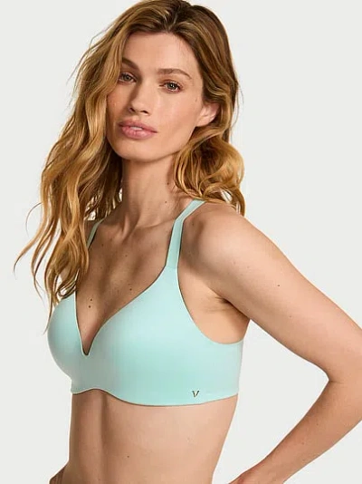 Victoria's Secret Bare Infinity Flex Lightly Lined Wireless Full-coverage Bra In Blue