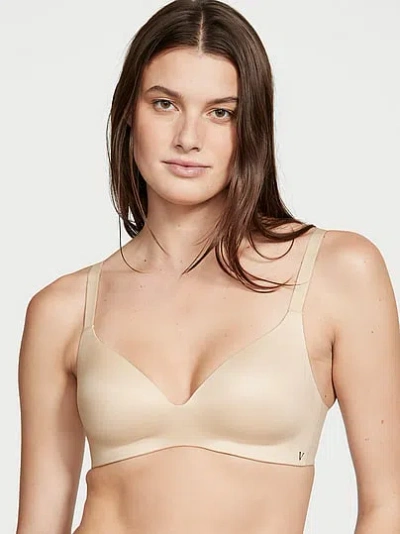 Victoria's Secret Bare Infinity Flex Lightly Lined Wireless Full-coverage Bra In Nude