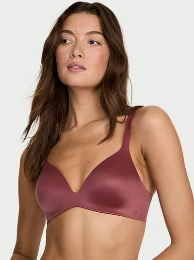 Victoria's Secret Bare Infinity Flex Lightly Lined Wireless Plunge Bra In Pink