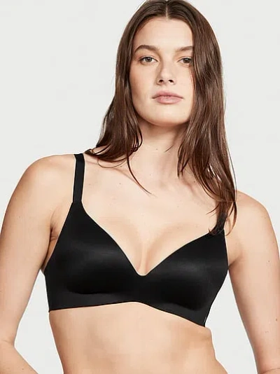 Victoria's Secret Bare Infinity Flex Perfect Shape Wireless Push-up Bra In Black