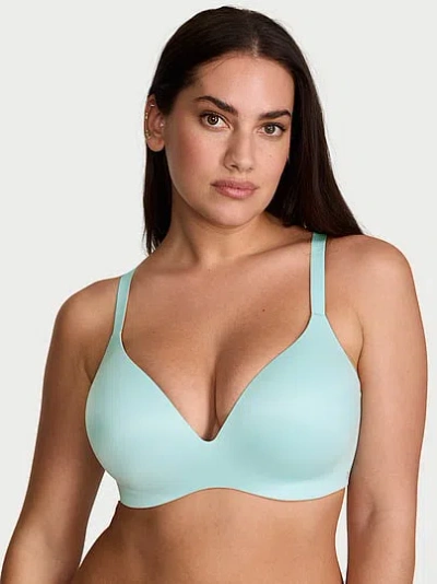 Victoria's Secret Bare Infinity Flex Perfect Shape Wireless Push-up Bra In Blue