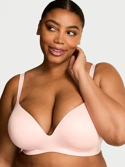 Victoria's Secret Bare Infinity Flex Perfect Shape Wireless Push-up Bra In Pink