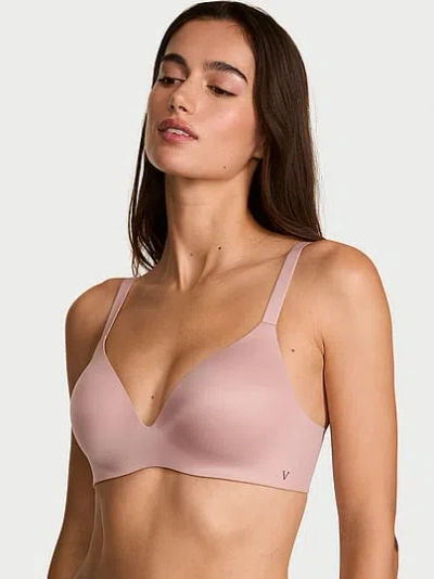 Victoria's Secret Bare Infinity Flex Perfect Shape Wireless Push-up Bra In Pink