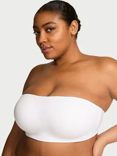Victoria's Secret Bare Invisible By Perfect Comfort Wireless Push-up Strapless Bra In White