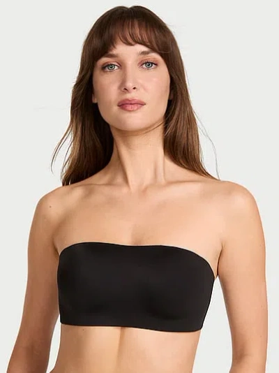 Victoria's Secret Bare Invisible By Perfect Comfort Wireless Push-up Strapless Bra In Black