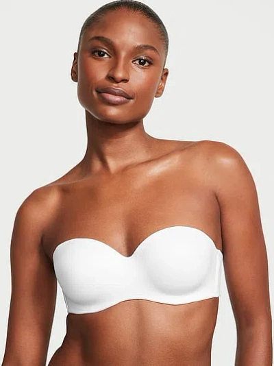 Victoria's Secret Bare Lightly Lined Smooth Strapless Bra In White