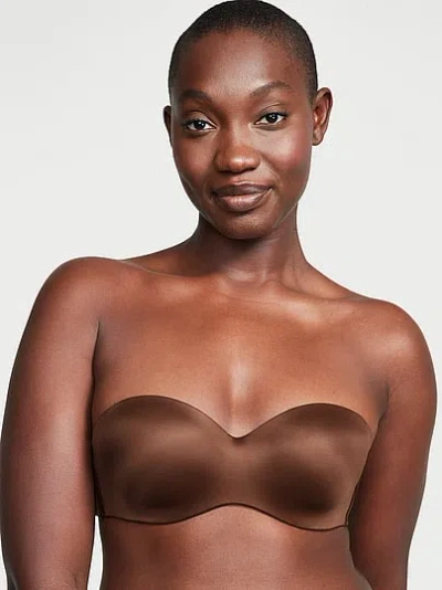 Victoria's Secret Bare Lightly Lined Smooth Strapless Bra In Brown