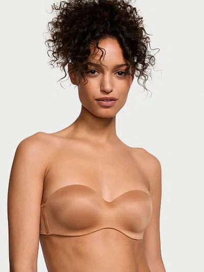 Victoria's Secret Bare Lightly Lined Smooth Strapless Bra In Brown