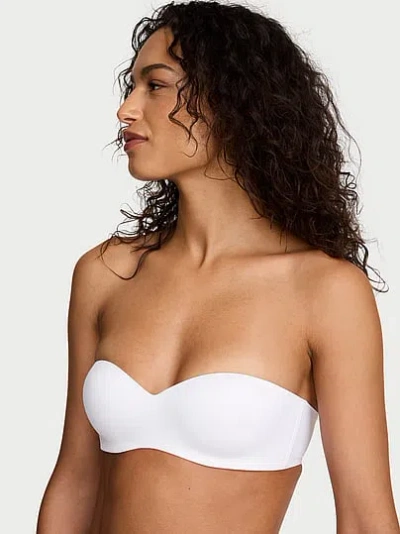 Victoria's Secret Bare Lightly Lined Sweetheart Strapless Bra In White