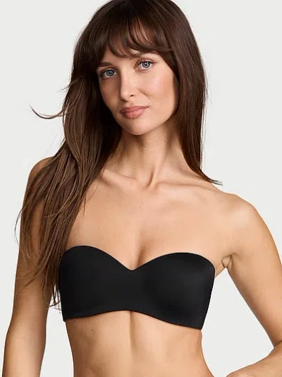 Victoria's Secret Bare Lightly Lined Sweetheart Strapless Bra In Black