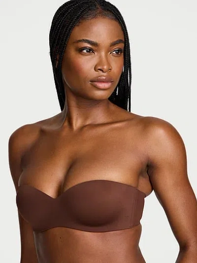 Victoria's Secret Bare Lightly Lined Sweetheart Strapless Bra In Brown