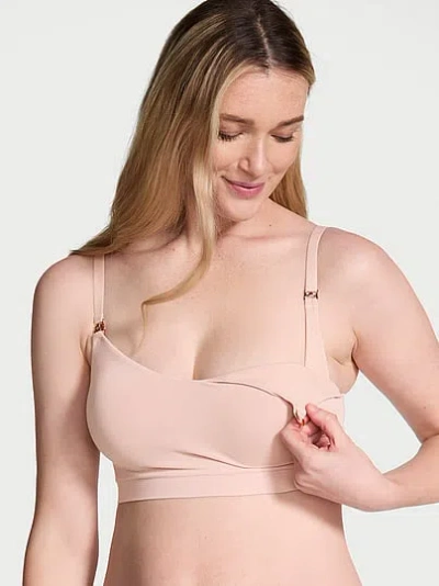 Victoria's Secret Bare Seamless Nursing Bra In Neutral