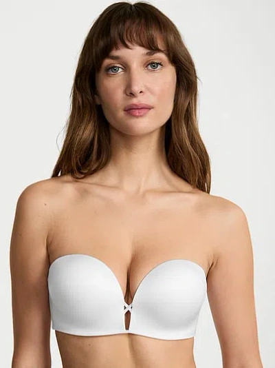 Victoria's Secret Bare Very Sexy Bombshell Add-2-cups Push-up Strapless Bra In White
