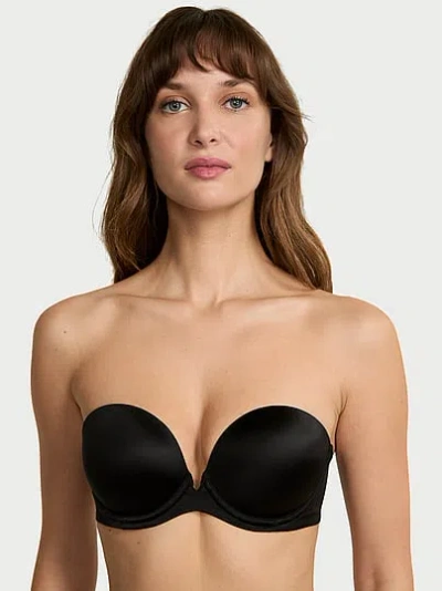 Victoria's Secret Bare Very Sexy Push-up Strapless Bra In Black