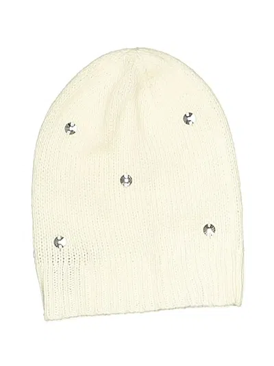 Pre-owned Victoria's Secret Beanie Hat In White
