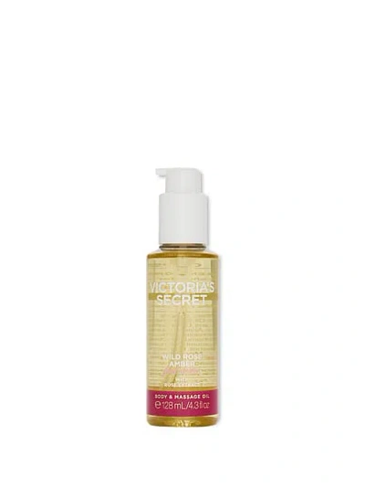 Victoria's Secret Beauty Body Care Wild Rose Amber & Massage Oil In Gray