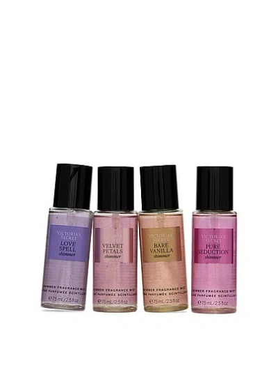 Victoria's Secret Beauty Body Fragrance Most Loved Shimmer Mists Gift Set In Multi