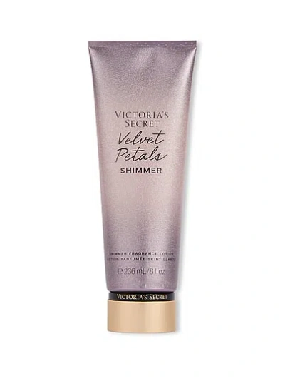 Victoria's Secret Beauty Body Fragrance Velvet Petals Shimmer Lotion In Gray