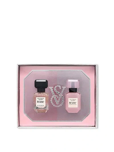 Victoria's Secret Beauty Fine Fragrance 2-piece Mini & Merry Gift Set Ft. Top Tease Perfume In Multicolored